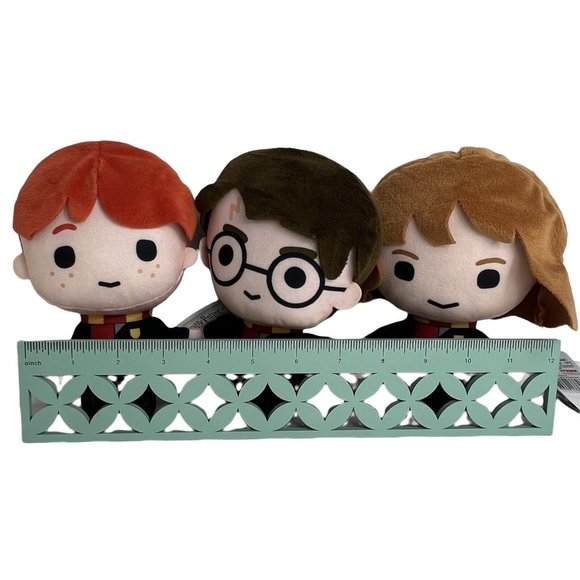 Harry Potter Plush Characters Harry Ron Hermione By YuMe Stuffed Figures New - Picture 9 of 12
